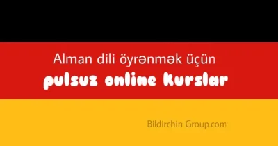 Alman dili öyrənmək üçün pulsuz online kurslar