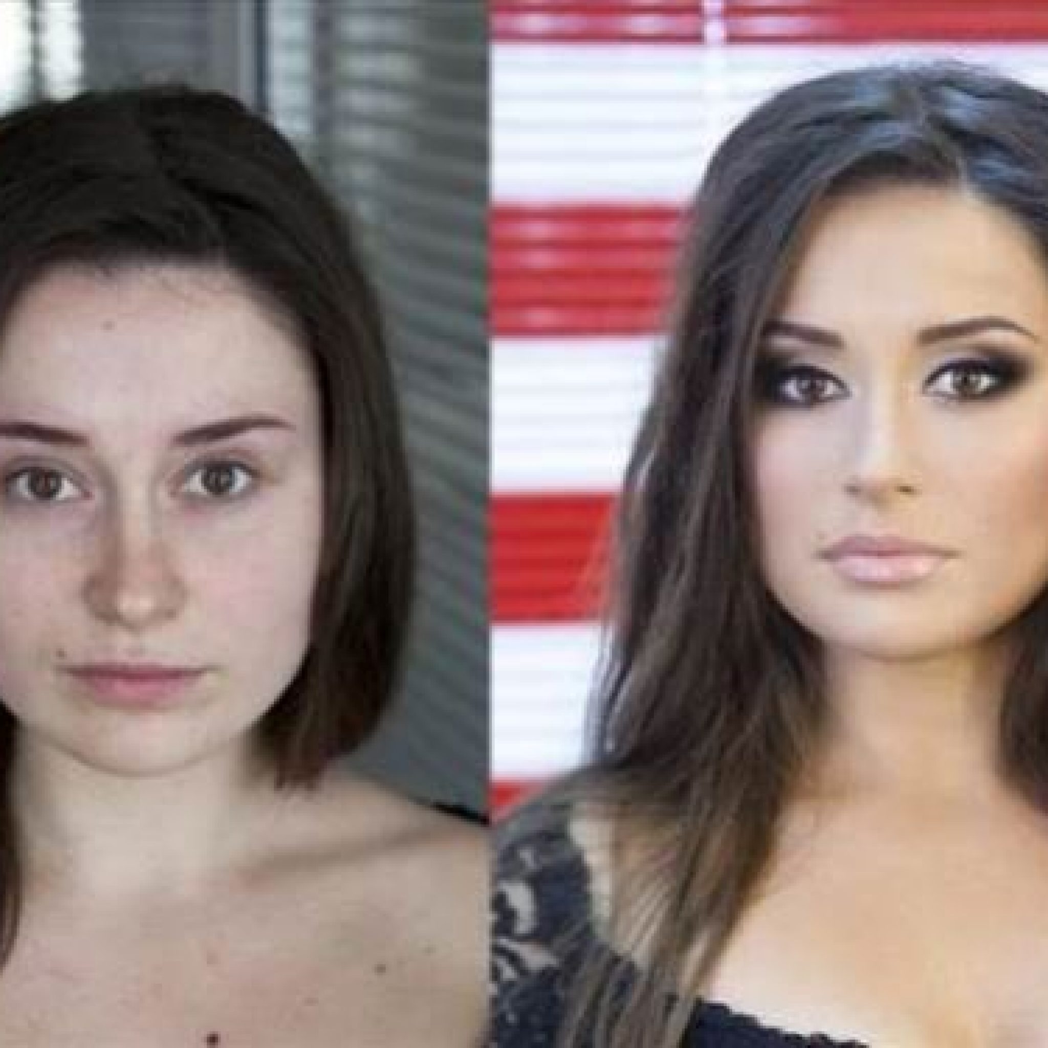 эффект макияжа фото