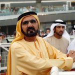 Vice President and Prime Minister of the UAE and Dubai’s ruler, Sheikh Mohammed bin Rashid al-Maktoum arrives at the 16th Dubai World Cup at the Meydan Racecourse