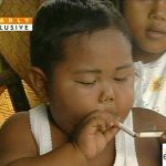 Smoking two-year-old boy has failed to kick his habit