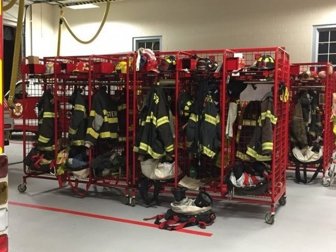шкаф для боевой одежды пожарного